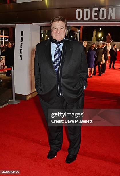 John Goodman attends the UK Premiere of "The Monuments Men" at Odeon Leicester Square on February 11, 2014 in London, England.