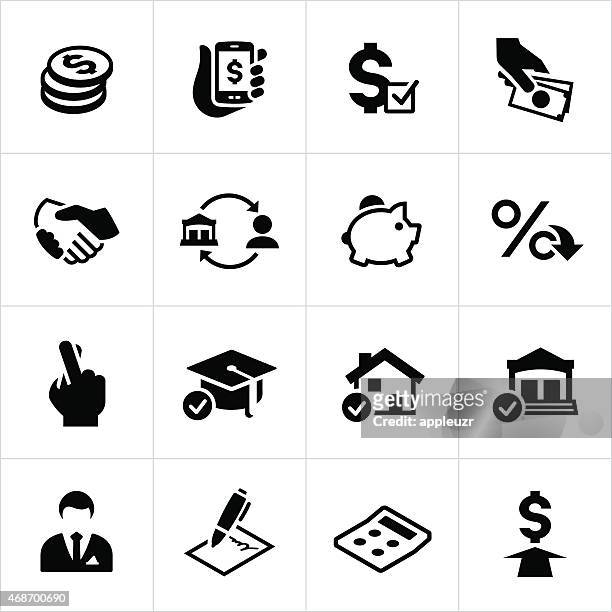 lending and loan icons - borrowing 幅插畫檔、美工圖案、卡通及圖標