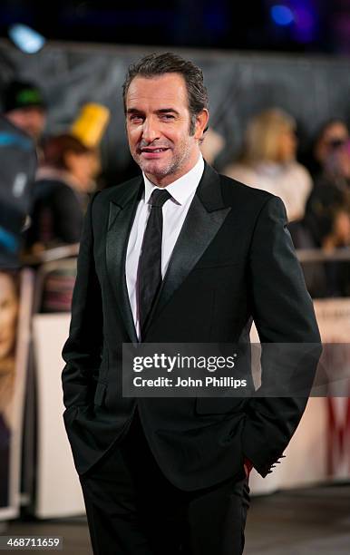 Jean Dujardin attends the UK Premiere of "The Monuments Men" at The National Gallery on February 11, 2014 in London, England.