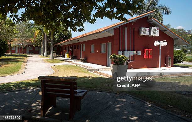 View of premises at the Laudo Natel athletes formation and training centre of Sao Paulo FC in Cotia, some 34 km from Sao Paulo, which will host...
