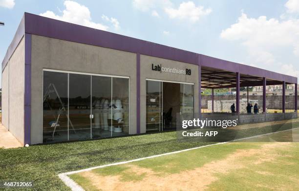 View of a laboratory building at the SC Corinthians training centre in Sao Paulo, which will host Iran's national football team during the FIFA World...