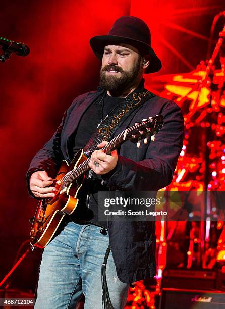 Zac Brown Band performs onstage during the Capital One JamFest at the NCAA March Madness Music Festival ? Day 3 at White River State Park on April 5,...