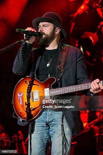 Zac Brown Band performs onstage during the Capital One JamFest at the NCAA March Madness Music Festival ? Day 3 at White River State Park on April 5,...