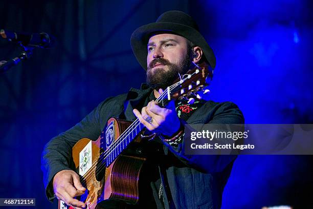 Zac Brown Band performs onstage during the Capital One JamFest at the NCAA March Madness Music Festival ? Day 3 at White River State Park on April 5,...