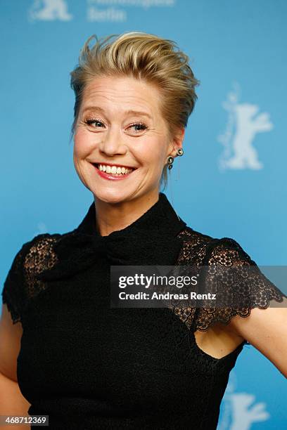 Actress Trine Dyrholm attends the 'Someone You Love' photocall during 64th Berlinale International Film Festival at Grand Hyatt Hotel on February 11,...