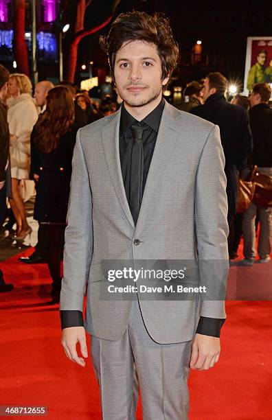 Dimitri Leonidas attends the UK Premiere of "The Monuments Men" at Odeon Leicester Square on February 11, 2014 in London, England.