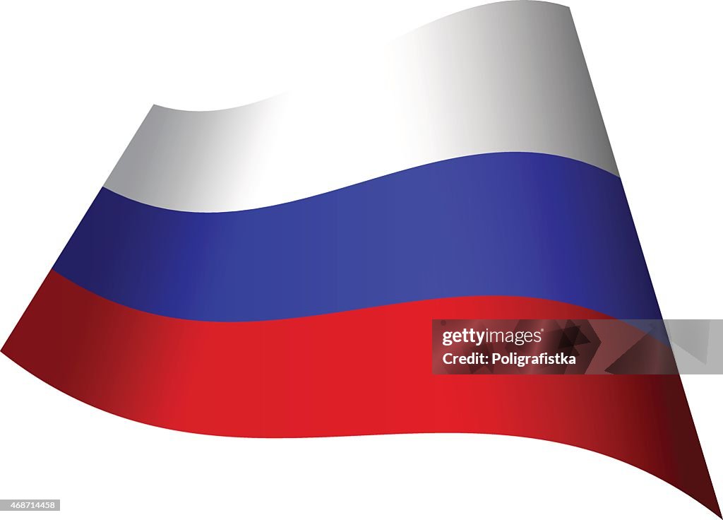 Waving flag of Russia