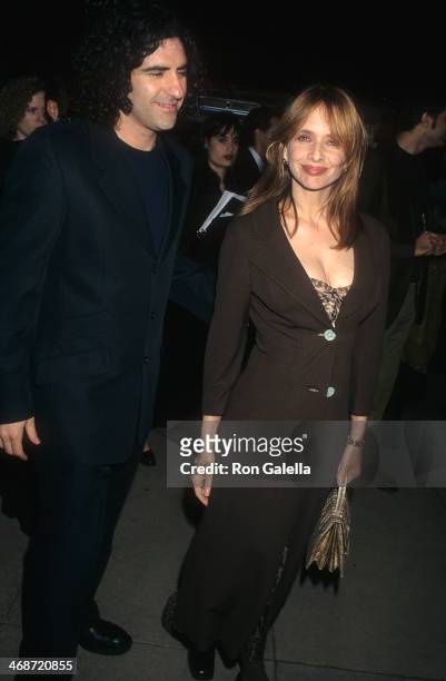 Actress Rosanna Arquette and husband John Sidel attend the "Lost Highway" Hollywood Premiere on February 18, 1997 at the Cinerama Dome Theatre in...