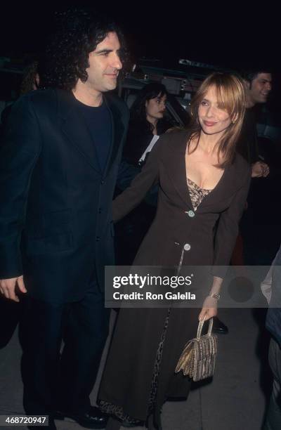 Actress Rosanna Arquette and husband John Sidel attend the "Lost Highway" Hollywood Premiere on February 18, 1997 at the Cinerama Dome Theatre in...