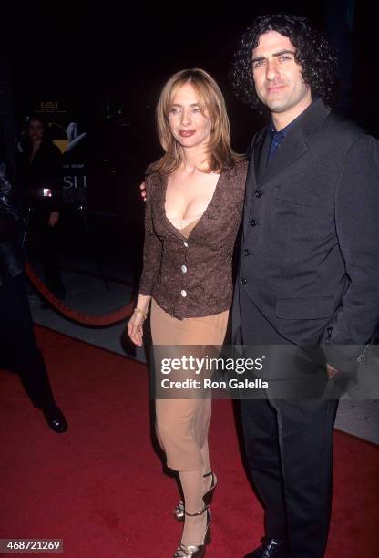 Actress Rosanna Arquette and husband John Sidel attend the "Crash" Beverly Hills Premiere on March 19, 1997 at AMC Cecchi Gori in Beverly Hills,...