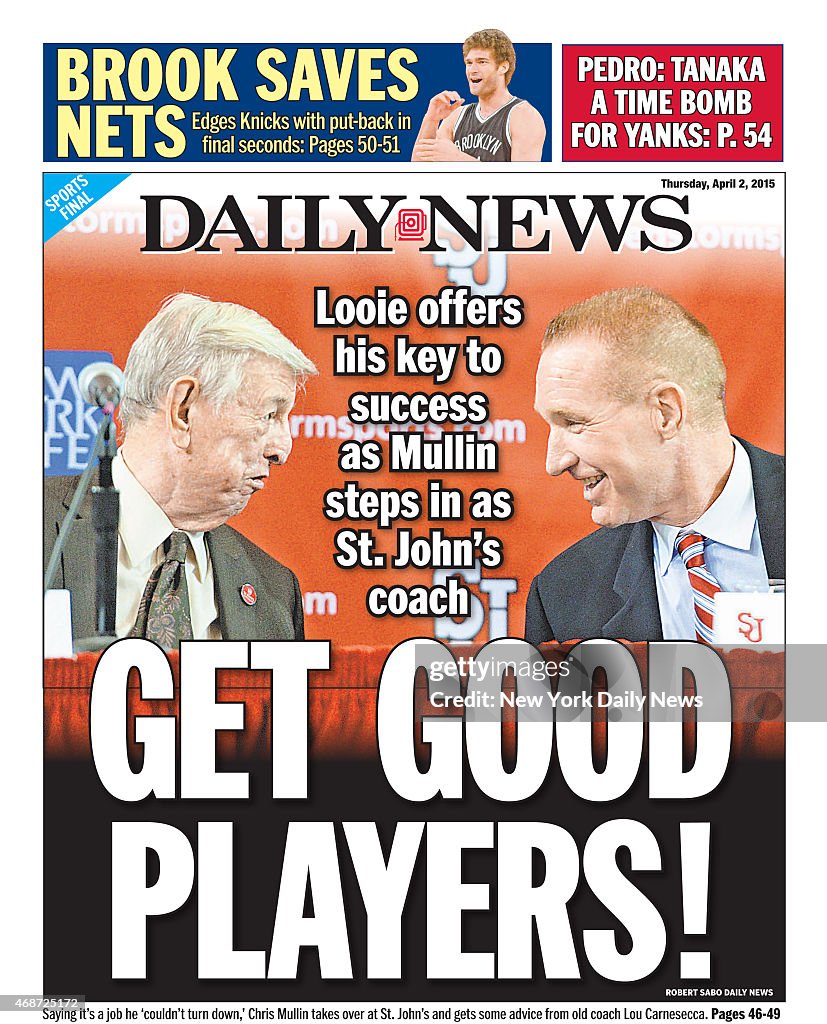 Daily News Back Page