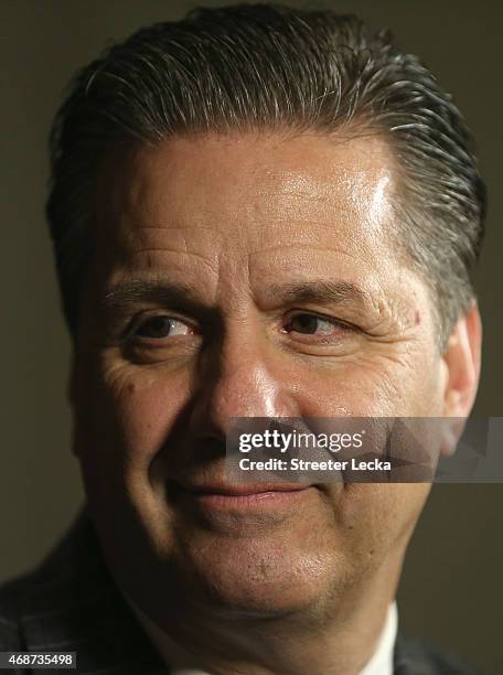 Kentucky head coach, John Calipari, during the Naismith Memorial Basketball Hall Of Fame 2014 Class Announcement at the JW Marriott on April 6, 2015...