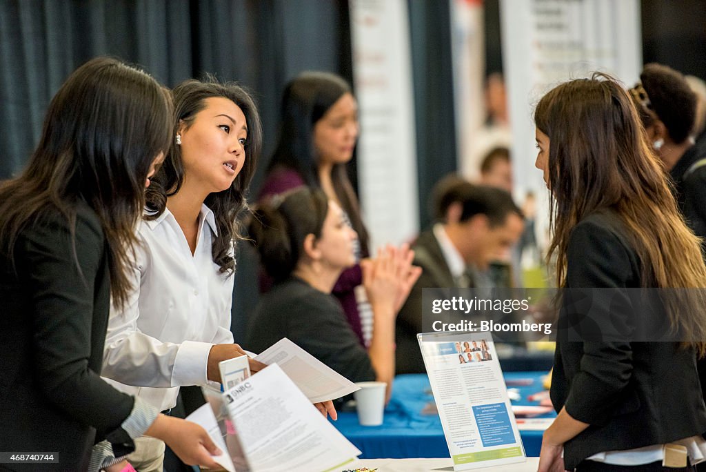 Inside The Ryder Corp. Spring Career Fair As U.S. Jobless Report Is Released