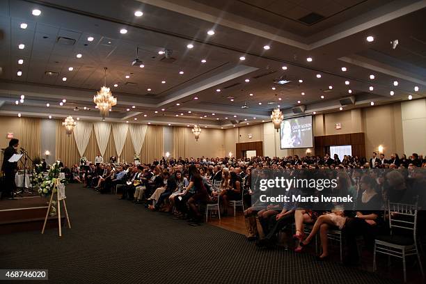 Hundreds of friends and family gathered to celebrate the life of Carley Allison at Millennium Gardens Banquet Centre in Brampton, April 4, 2015....