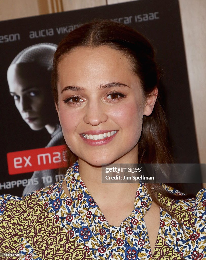 Actress Alicia Vikander attends the 