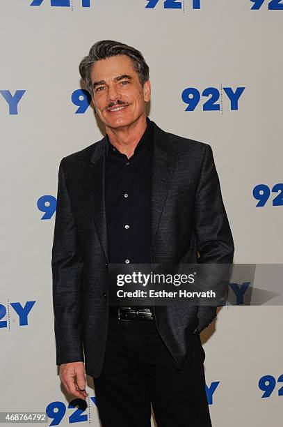 Peter Gallagher attends 92nd Street Y Presents: Back on Broadway: Kristin Chenoweth And Peter Gallagher at 92nd Street Y on April 6, 2015 in New York...
