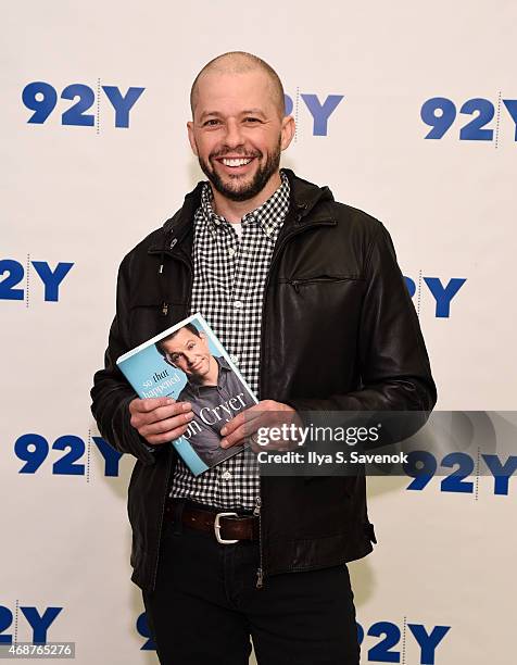 Actor Jon Cryer attends 92nd Street Y Presents: Back On Broadway: Kristin Chenoweth And Peter Gallagher at 92nd Street Y on April 6, 2015 in New York...