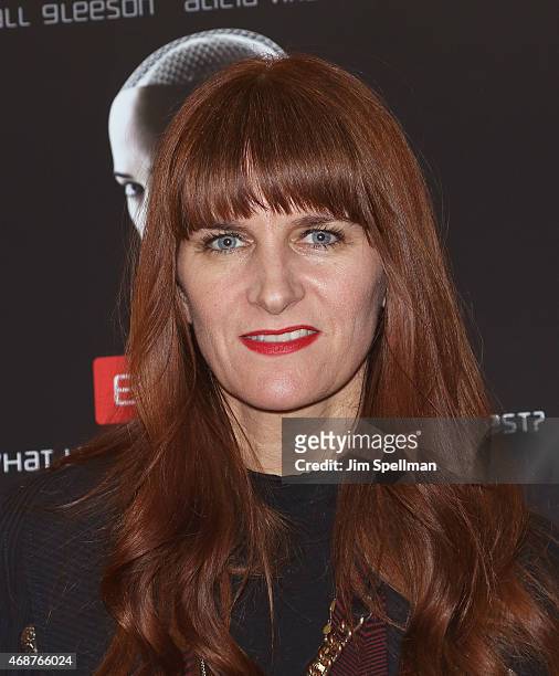 Megan DiCiurcio attends the "Ex Machina" New York premiere at the Crosby Street Hotel on April 6, 2015 in New York City.