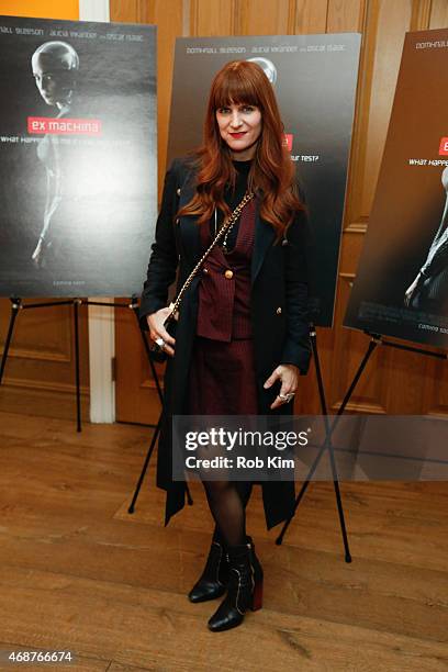 Megan DiCiurcio attends "Ex Machina" New York Premiere at Crosby Street Hotel on April 6, 2015 in New York City.