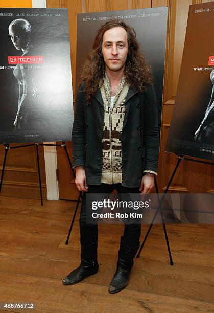 Sky White Tiger attends "Ex Machina" New York Premiere at Crosby Street Hotel on April 6, 2015 in New York City.