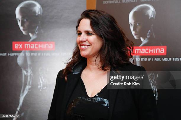 Tanya Wexler attends "Ex Machina" New York Premiere at Crosby Street Hotel on April 6, 2015 in New York City.