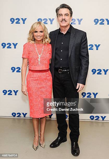 Kristin Chenoweth and Peter Gallagher attend the 92nd Street Y Presents: Back on Broadway: Kristin Chenoweth And Peter Gallagher at 92nd Street Y on...