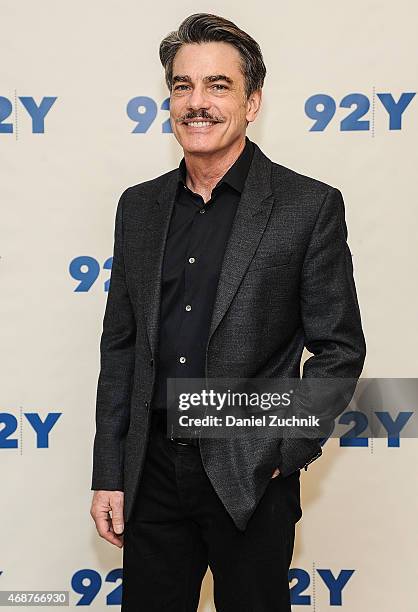 Peter Gallagher attends the 92nd Street Y Presents: Back on Broadway: Kristin Chenoweth And Peter Gallagher at 92nd Street Y on April 6, 2015 in New...