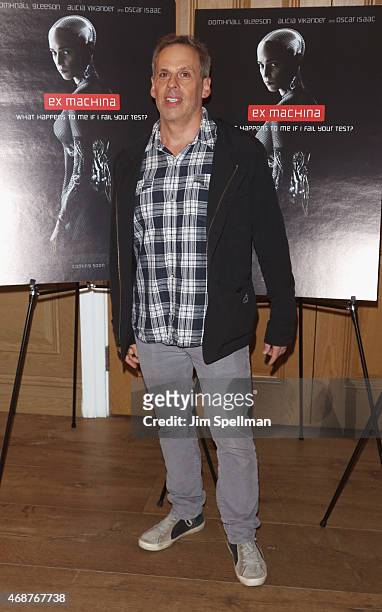 Actor Josh Pais attends the "Ex Machina" New York premiere at the Crosby Street Hotel on April 6, 2015 in New York City.