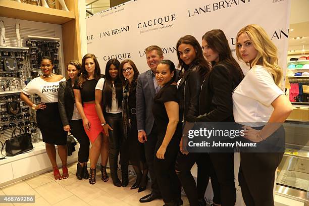 Victoria Lee, Elly Mayday, Ashley Graham, Sandra 'Pepa' Denton, Lane Bryant CEO Linda Heasley, Lane Bryant EVP, CMO Brian Beitler, Cheryl 'Salt'...