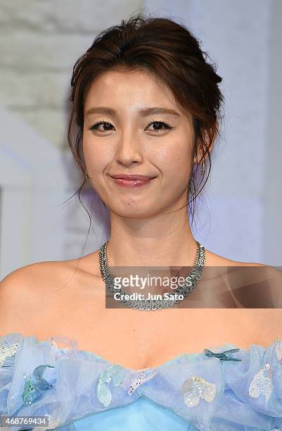 Actress Yukina Kinoshita attends the press conference for "Cinderella" at The Ritz Carlton Tokyo on April 7, 2015 in Tokyo, Japan.