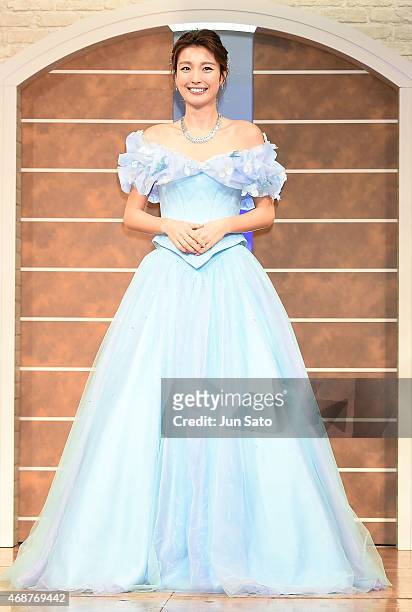 Actress Yukina Kinoshita attends the press conference for "Cinderella" at The Ritz Carlton Tokyo on April 7, 2015 in Tokyo, Japan.