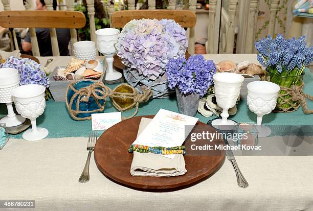 Paper goods and table decor are showcased at Wedding Paper Divas Presents "Whitney Port's Love Story" at Mari Vanna Los Angeles on February 11, 2014...