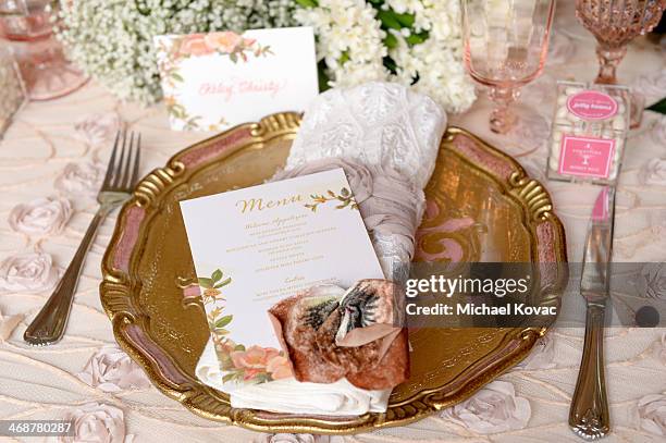 Paper goods and table decor are showcased at Wedding Paper Divas Presents "Whitney Port's Love Story" at Mari Vanna Los Angeles on February 11, 2014...