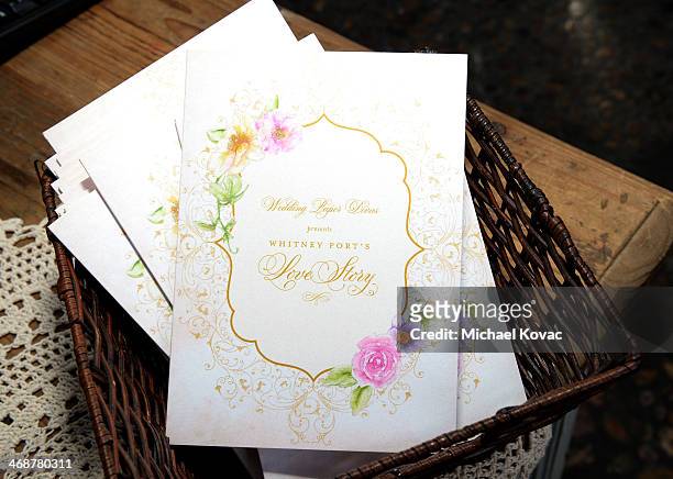 Paper goods and table decor are showcased at Wedding Paper Divas Presents "Whitney Port's Love Story" at Mari Vanna Los Angeles on February 11, 2014...