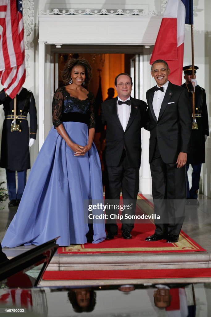 President Obama And First Lady Welcome French President  Hollande To The White House