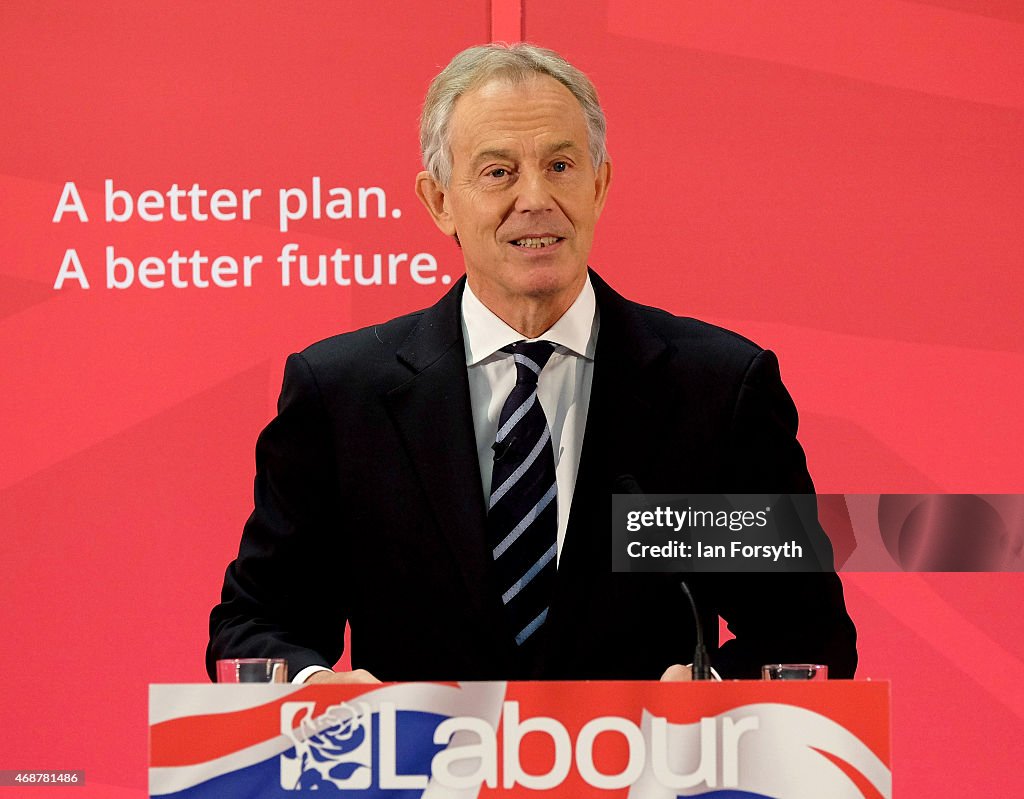 Former Prime Minister Tony Blair Returns To His Old Constituency