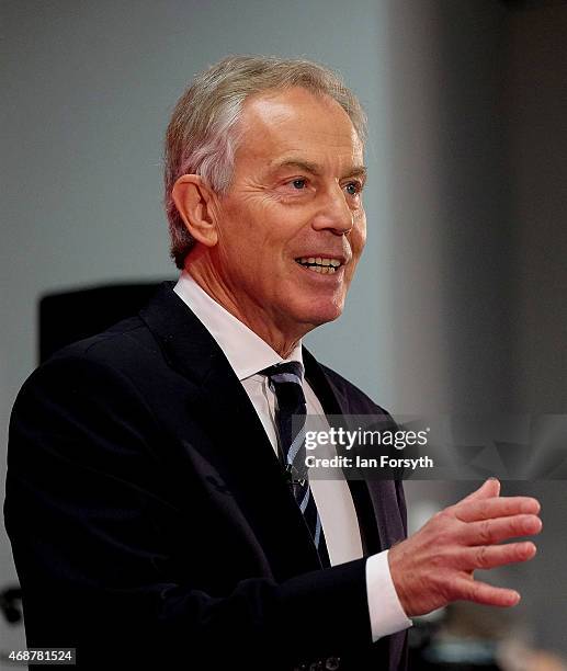 Former Prime Minister Tony Blair Returns To His Old Constituency Photos