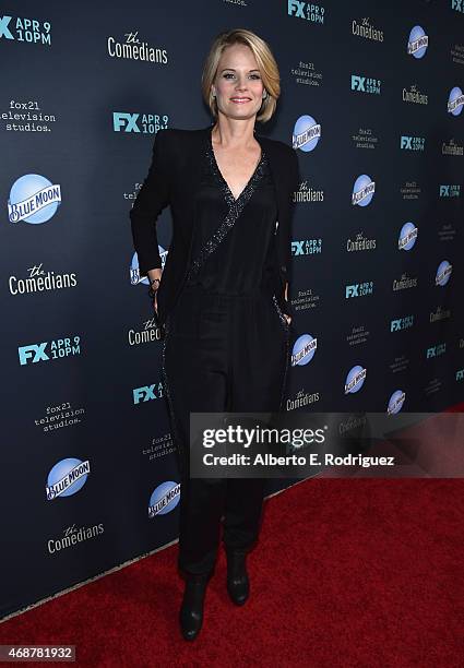 Actress Joelle Carter attends the premiere of FX's "The Comedians" at The Broad Stage on April 6, 2015 in Santa Monica, California.