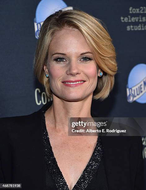 Actress Joelle Carter attends the premiere of FX's "The Comedians" at The Broad Stage on April 6, 2015 in Santa Monica, California.