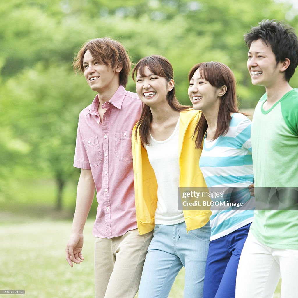 Group Of Young Friends