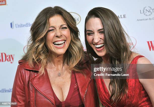 Actress/producer/writer and singer Rita Wilson and Recording artist Sara Bareilles arrive as American Heart Association celebrates the 10th Year of...