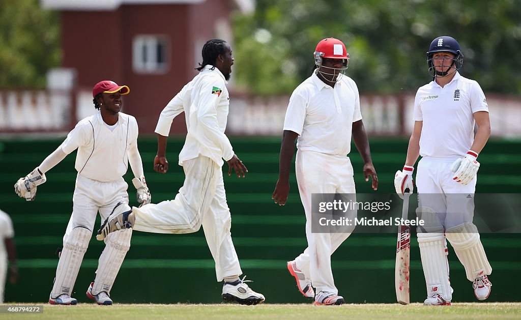 St Kitts and Nevis v England - Tour Match: Day Two