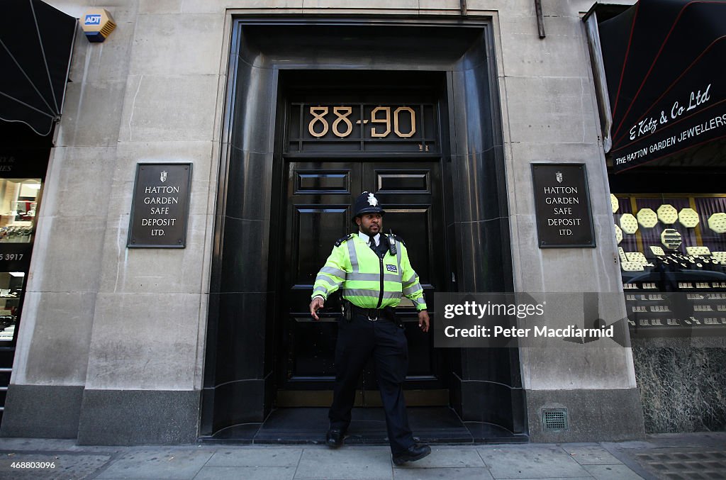 Police Investigate Robbery At Hatton Garden Safety Deposit Box Company