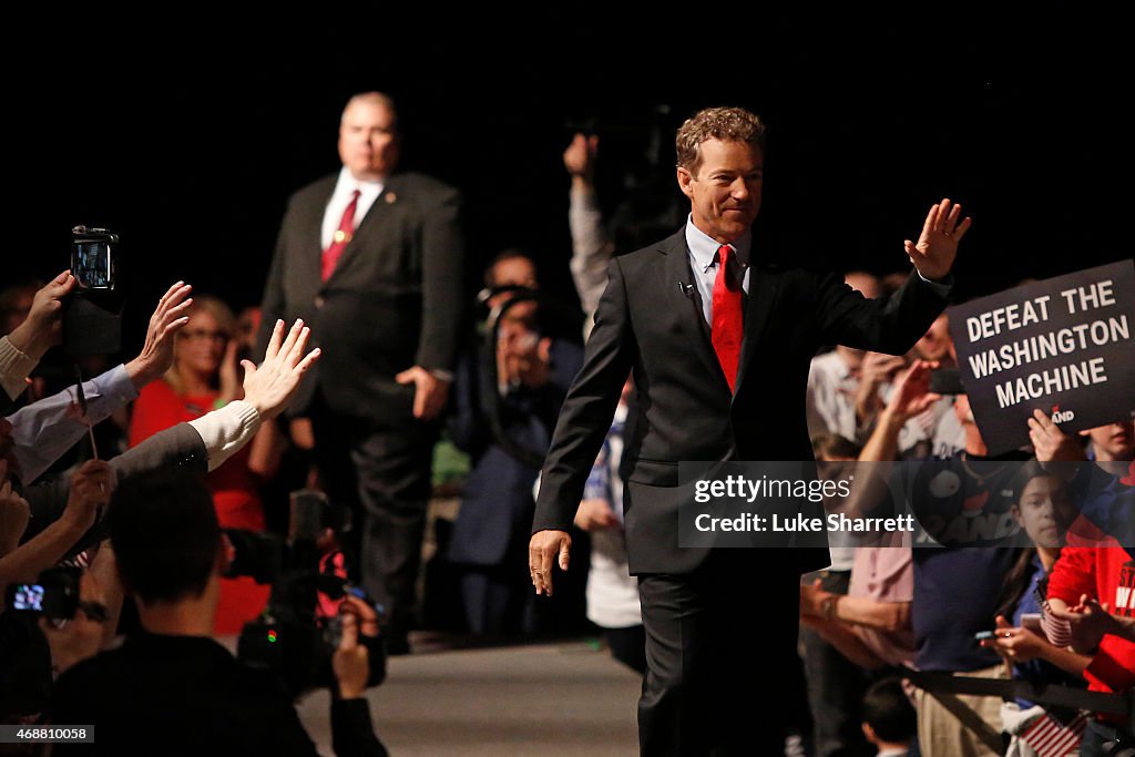 Rand Paul Announces His Candidacy For The Republican Presidential Nomination