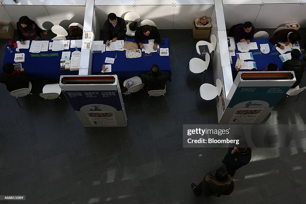 Inside A Job Fair As Unemployment Numbers Are Released