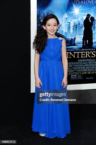 McKayla Twiggs attends the "Winter's Tale" world premiere at Ziegfeld Theater on February 11, 2014 in New York City.