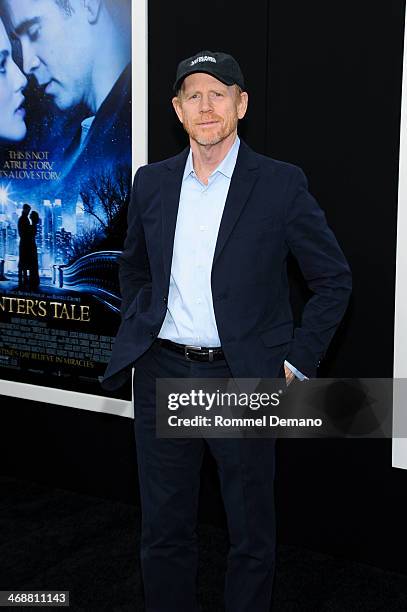 Director Ron Howard attends the "Winter's Tale" world premiere at Ziegfeld Theater on February 11, 2014 in New York City.