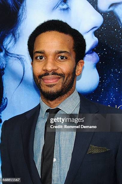 Andre Holland attends the "Winter's Tale" world premiere at Ziegfeld Theater on February 11, 2014 in New York City.