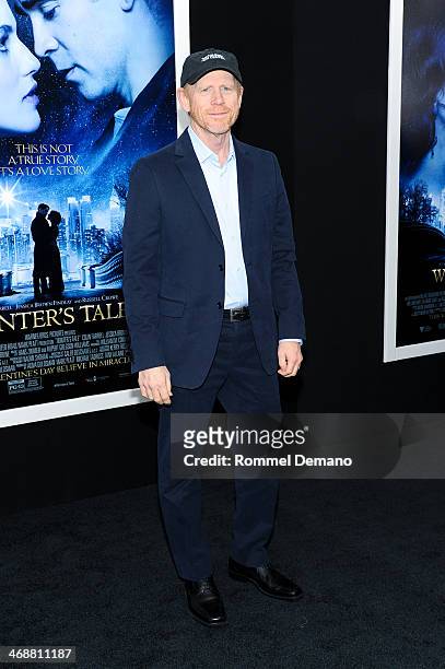 Director Ron Howard attends the "Winter's Tale" world premiere at Ziegfeld Theater on February 11, 2014 in New York City.