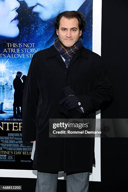 Michael Stuhlbarg attends the "Winter's Tale" world premiere at Ziegfeld Theater on February 11, 2014 in New York City.
